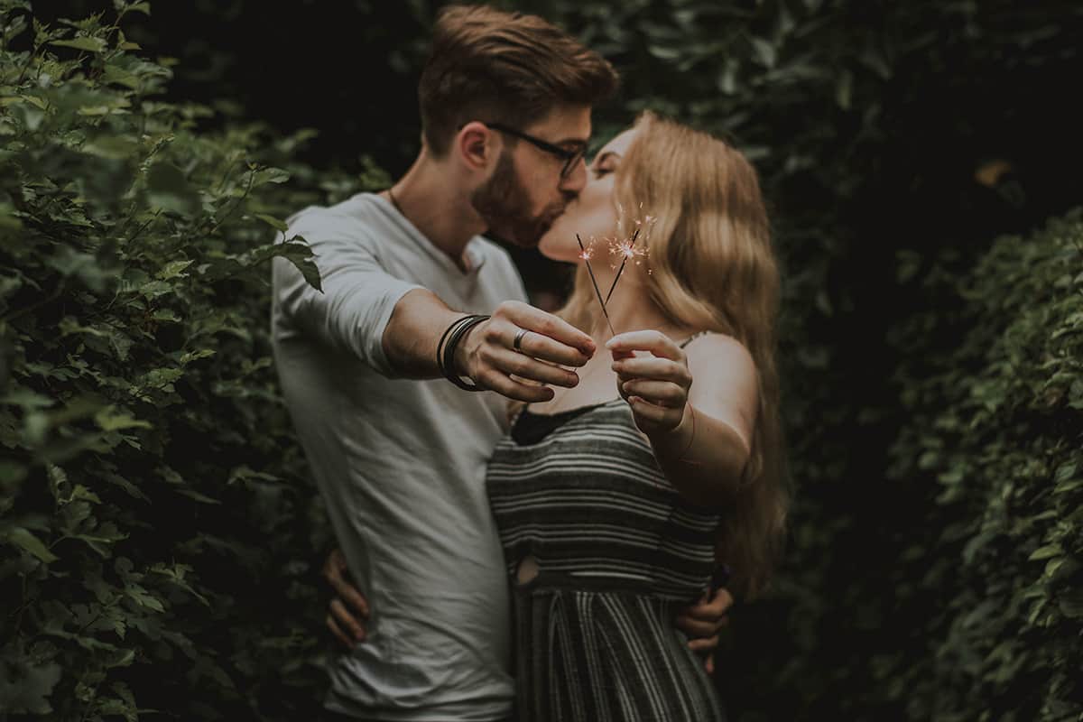 Free Photo | Lifestyle portrait of young attractive couple in love posing  outdoor in the evening .